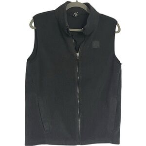 Youth size L Under Armour black fleece vest EUC